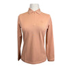 Harcour Long Sleeve Polo in Peach