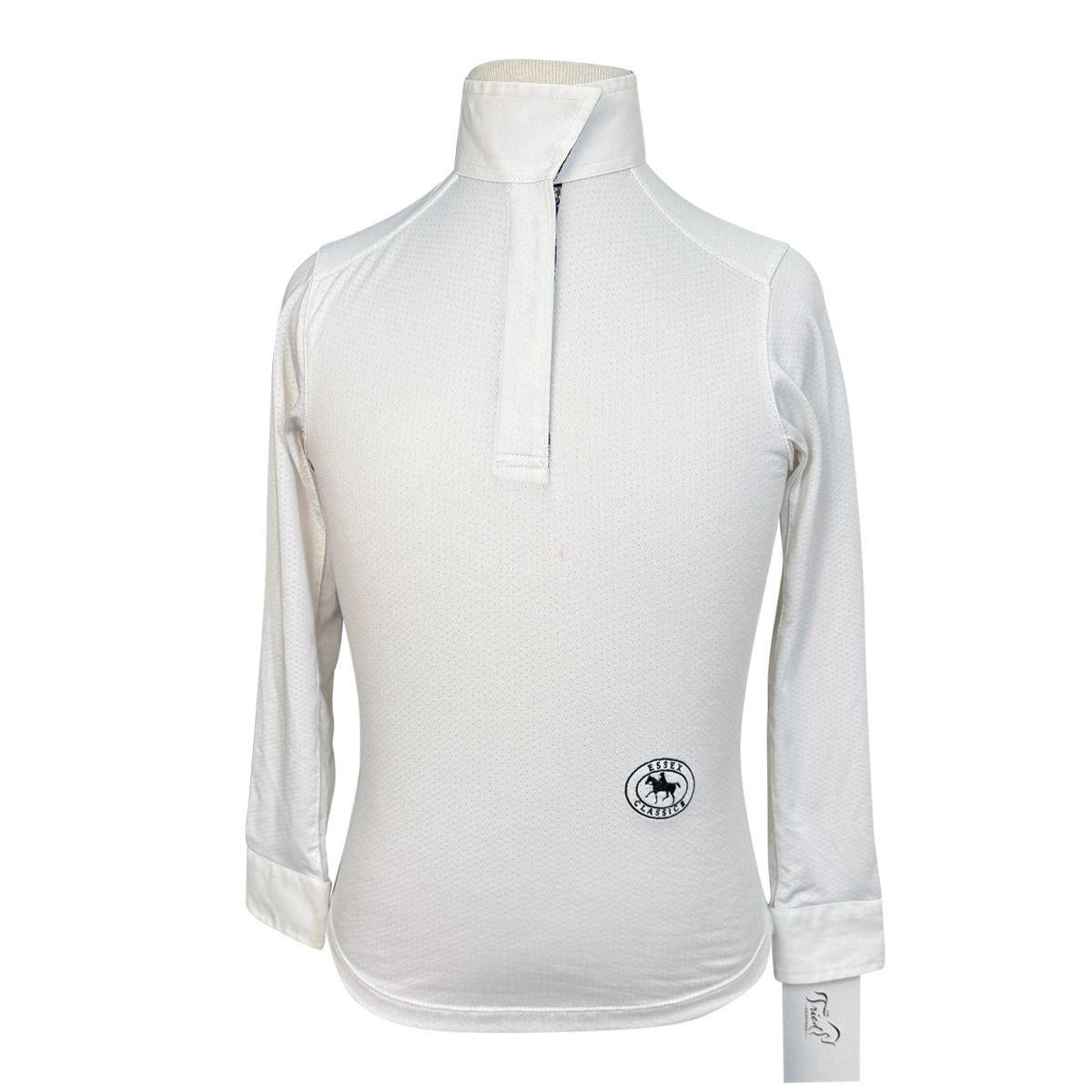 Essex Classics Talent Yarn Kids Long Sleeve Show Shirt in White/Flowers &amp; Bees