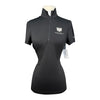 Noel Asmar 1/4 Zip Up Shirt in Black