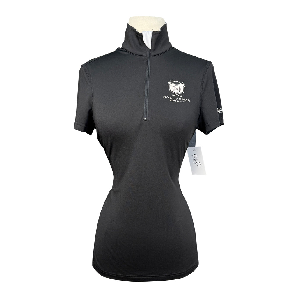 Noel Asmar 1/4 Zip Up Shirt in Black