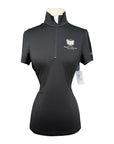 Noel Asmar 1/4 Zip Up Shirt in Black