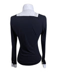 Cavalleria Toscana 'American' Long Sleeve Show Shirt in Black