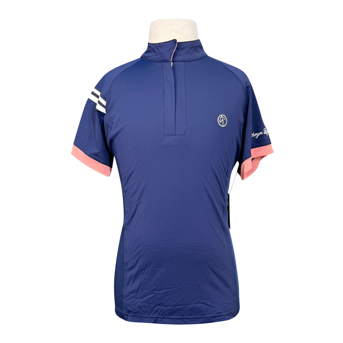 Kerrits Kids 'ProAir2' Training Polo in Navy/Rose