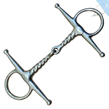 Custom Full Cheek Corkscrew Snaffle Bit in Stainless Steel