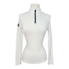 Cavalleria Toscana L/S Tech Wool Half Zip Turtleneck  in Beige