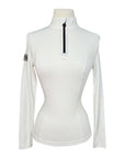 Cavalleria Toscana L/S Tech Wool Half Zip Turtleneck  in Beige