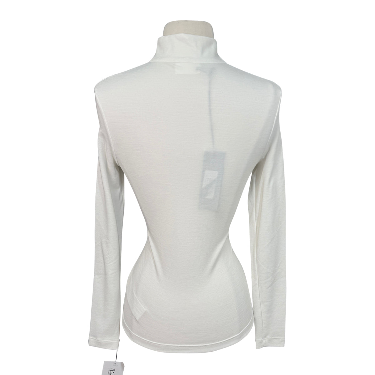 Cavalleria Toscana L/S Tech Wool Half Zip Turtleneck  in Beige