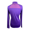 Goode Rider 'Lux' 1/2 Zip Long Sleeve Shirt in Electric Purple