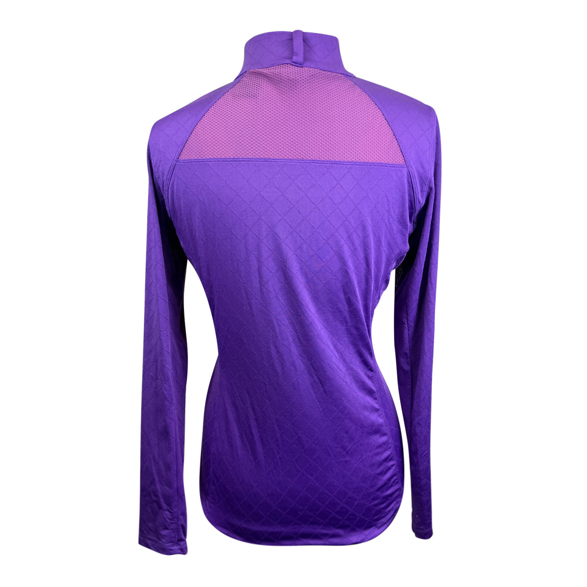 Goode Rider 'Lux' 1/2 Zip Long Sleeve Shirt in Electric Purple