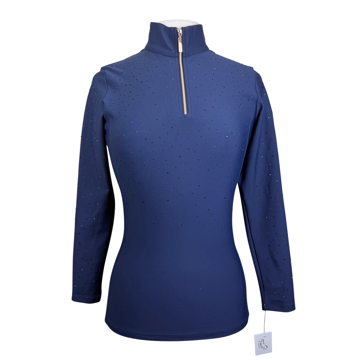 Horse Gloss 'Kylie' Base Layer in Navy/Navy Crystals