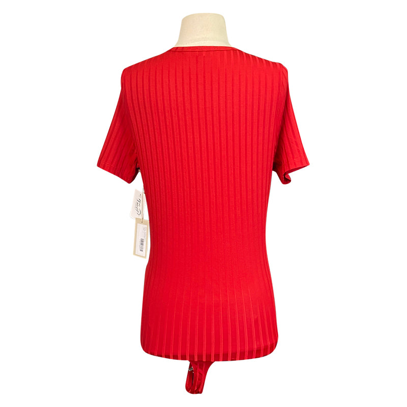 Free x Rein 'Henley' Bodysuit in Haute Red