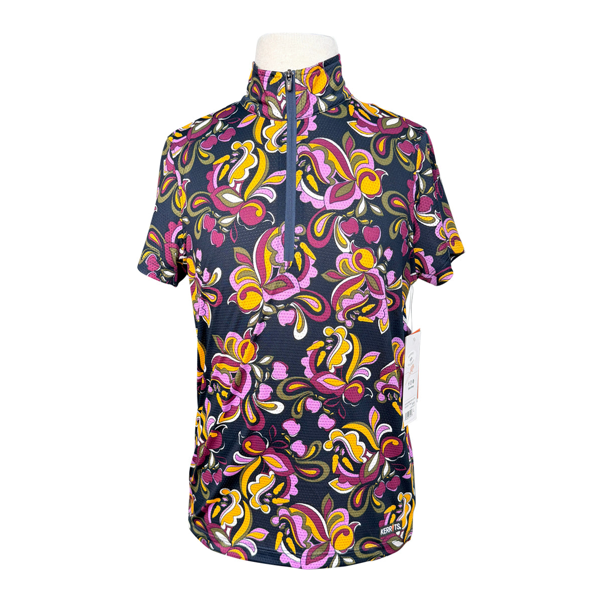 Kerrits Kids 'Summer Ride Ice Fil' Short Sleeve Shirt in Horse Treats