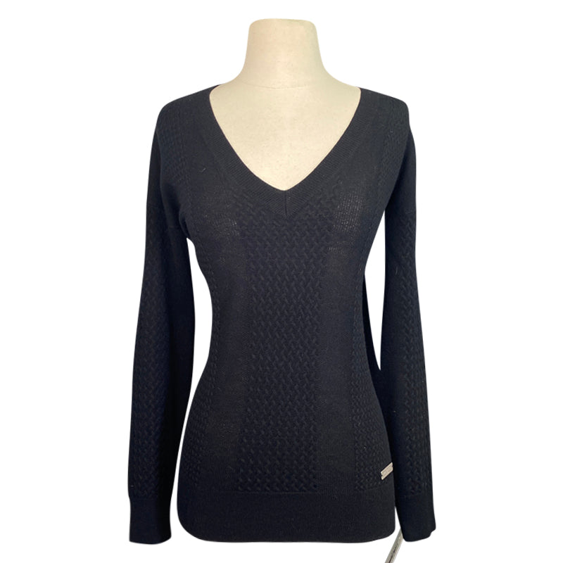 Asmar Equestrian Boyfriend Sweater in Black