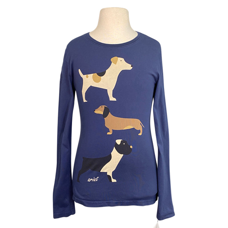 Ariat 'Kennel Club' Long Sleeve Tee in Navy 
