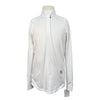 Essex Classics Talent Yarn Kids Long Sleeve Show Shirt in White/Monkeys