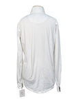 Essex Classics Talent Yarn Kids Long Sleeve Show Shirt in White/Monkeys