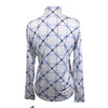 San Soleil Printed Sunshirt UV 50 in White/Pink & Blue Belts