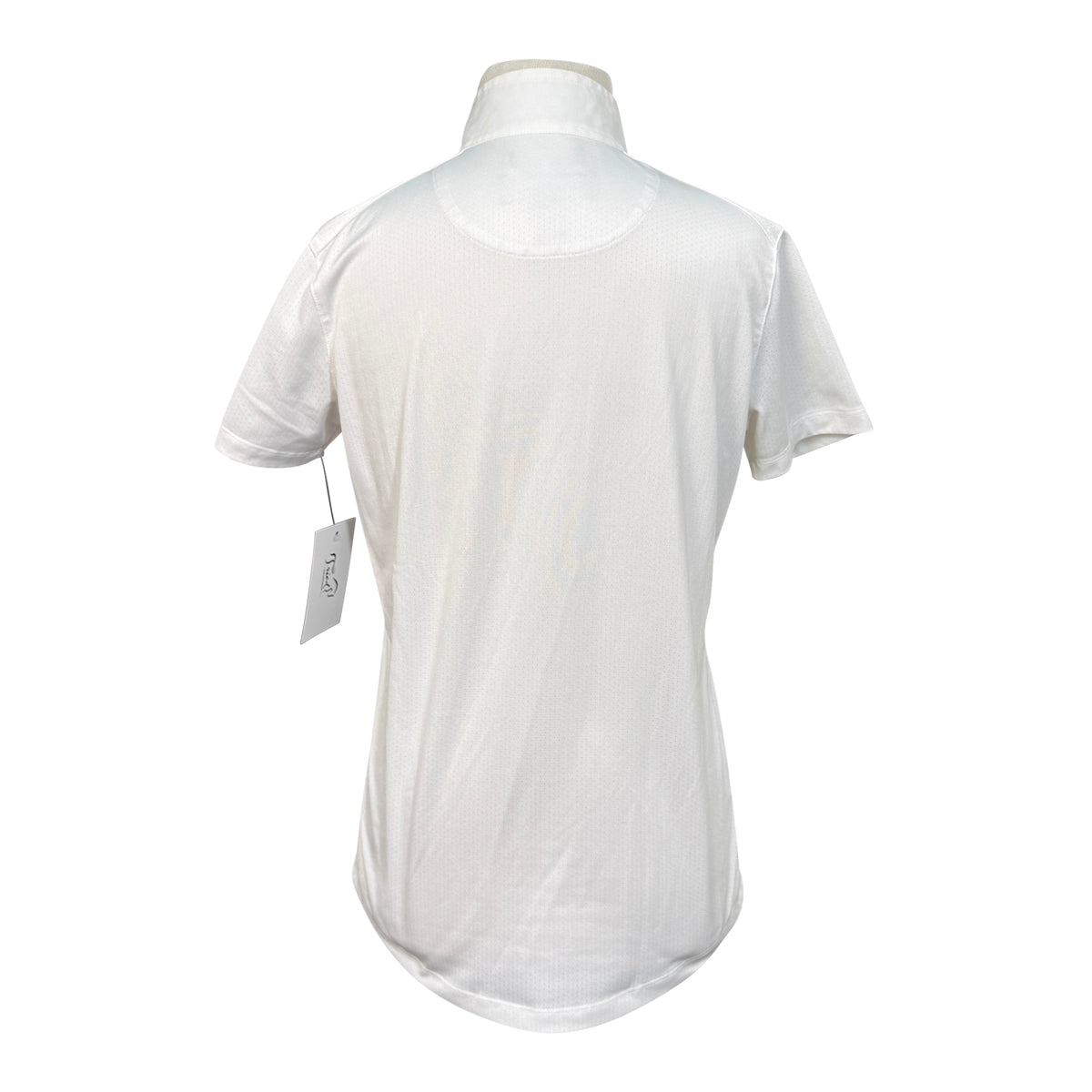 Essex Classics 'Talent Yarn' Short Sleeve Show Shirt in White/Bits &amp; Horses