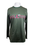 Espoir Lumiere Crewneck Long Sleeve in Green/Blanketed Horse