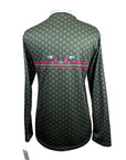 Espoir Lumiere Crewneck Long Sleeve in Green/Blanketed Horse