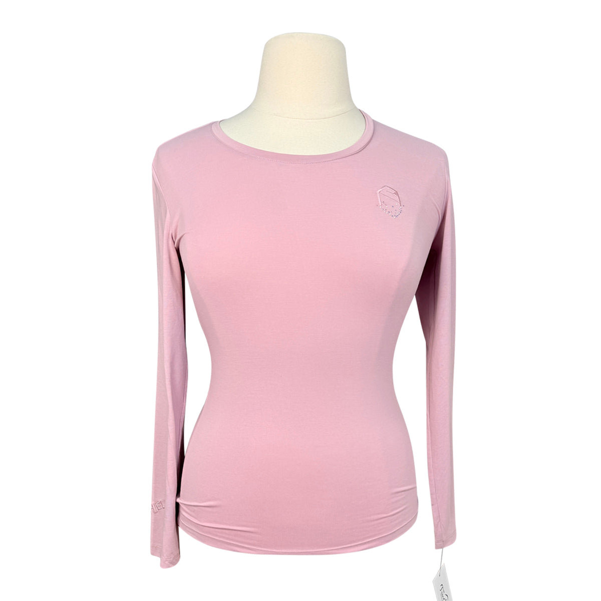 Samshield 'Tina' Crystal Long Sleeve Shirt in Light Blush