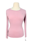 Samshield 'Tina' Crystal Long Sleeve Shirt in Light Blush