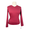Samshield 'Axella' Long Sleeve T-Shirt in Deep Wine