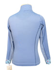 Romfh Chill Factor Long Sleeve Sunshirt in Powder Blue/Flamingos