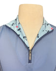 Romfh Chill Factor Long Sleeve Sunshirt in Powder Blue/Flamingos