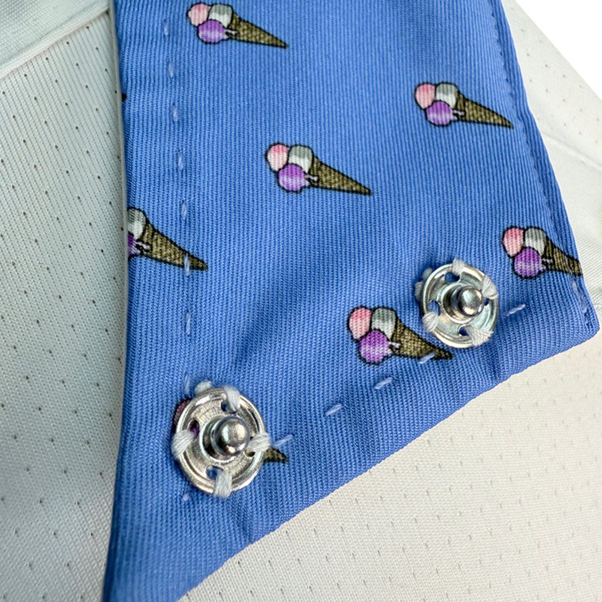 Essex Classics Talent Yarn Show Shirt in White/Ice Cream - Women's Large