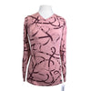 Ariat Long Sleeve Bridle Print T-Shirt in Pink/Burgundy