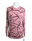 Ariat Long Sleeve Bridle Print T-Shirt in Pink/Burgundy
