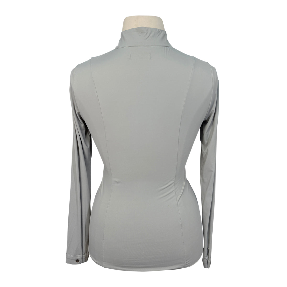 Solid Citizen 'Katie' Zip Shirt in Dove Grey
