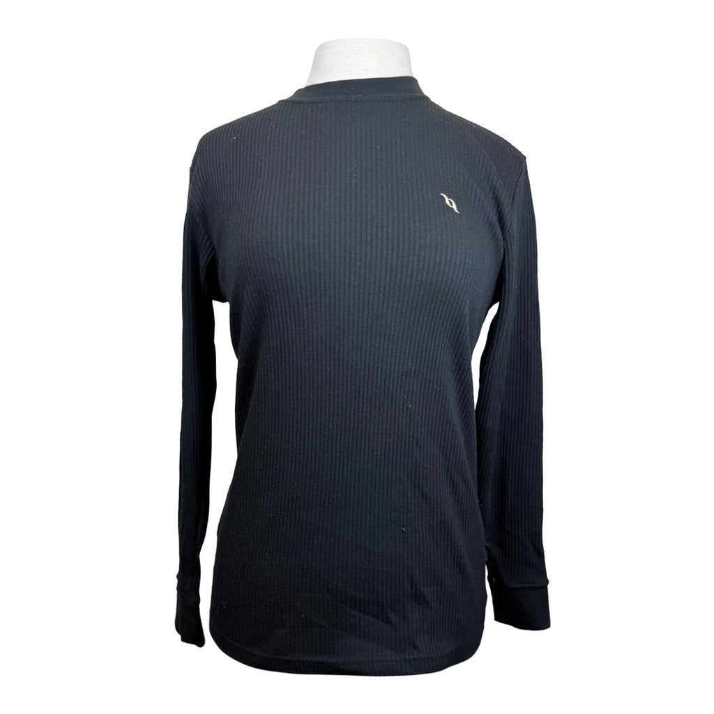 Back on Track Therapeutic Ribbed LS Shirt in Black