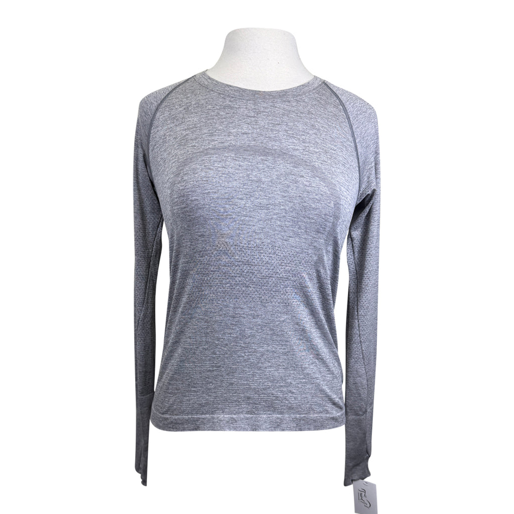 Lululemon 'Swiftly' Tech Long Sleeve 2.0 Waist Length in Heather Grey