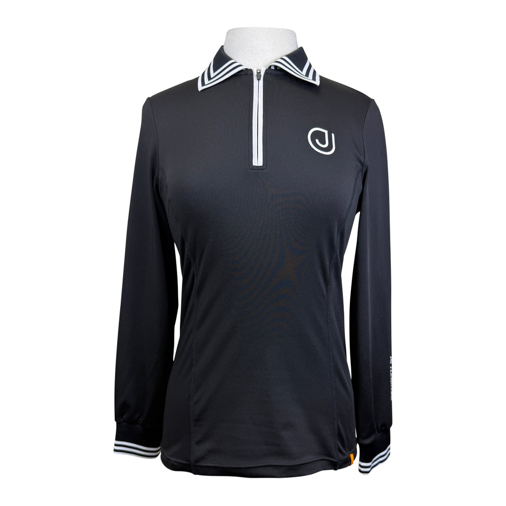 Jo Jacquard 'Ocala' Schooling Shirt in Black