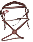 CWD Anatomic Raised Fancy Stitched Figure 8 Bridle in Brown