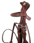 CWD Anatomic Raised Fancy Stitched Figure 8 Bridle in Brown
