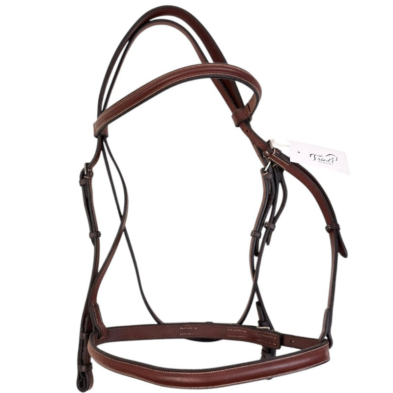 Plain Raised Bridle in Brown