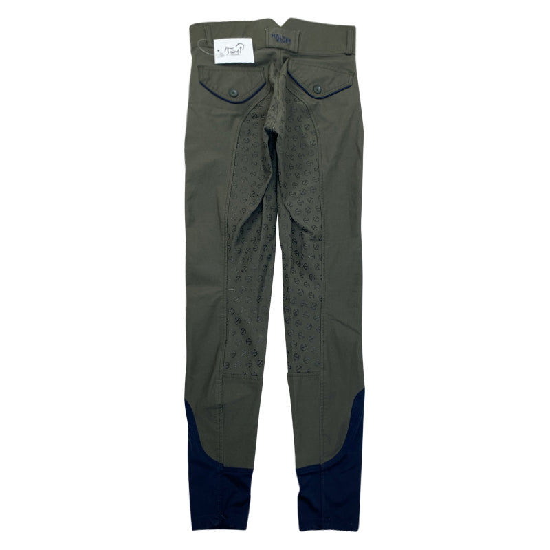 Halter Ego 'Evolution' Full Seat High Rise Breeches in Olive/Navy