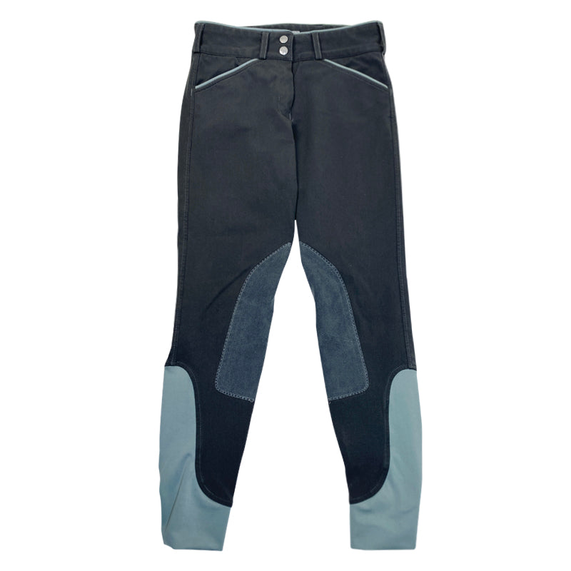 Dover Saddlery 'Wellesley' Breeches in Grey/Seafoam - Women's 24