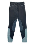 Dover Saddlery 'Wellesley' Breeches in Grey/Seafoam - Women's 24