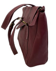 Oughton 'Paddock Lux' Shoulder Bag in Vintage Bordeaux