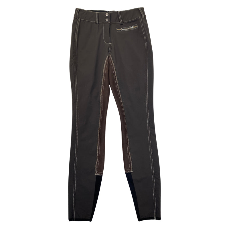 Goode Rider 'Pro Rider' Full Seat Breeches in Walnut