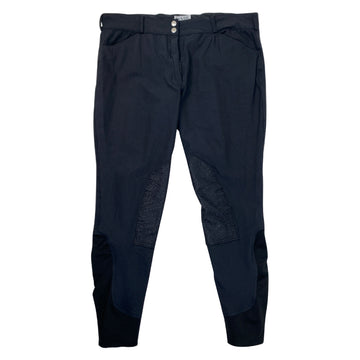 Dover Knee Patch Breeches in Black