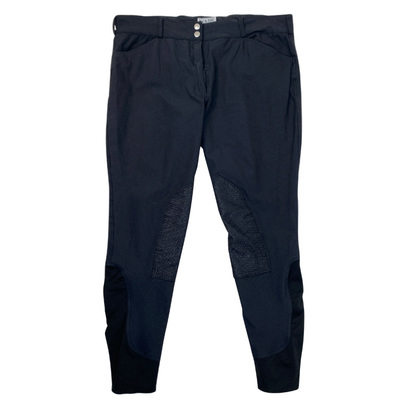 Dover Knee Patch Breeches in Black