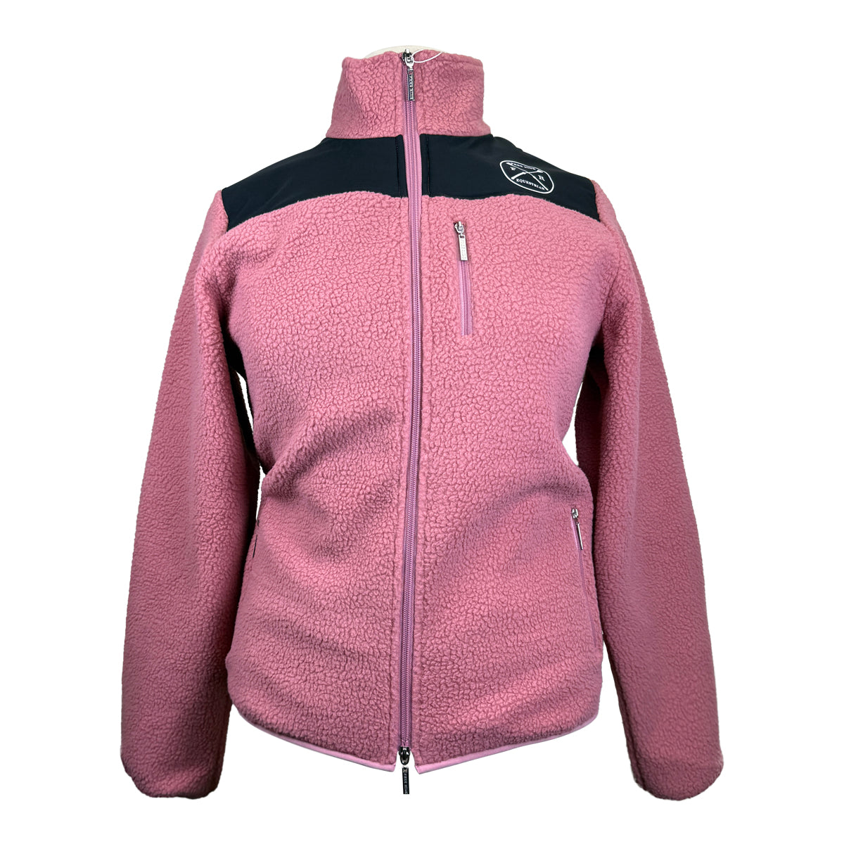 Free Ride Equestrian Teddy Fleece Zip Up in Mauve