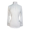 Essex Classics 'Talent Yarn' Long Sleeve Show Shirt in White w/Safari