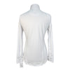 Essex Classics 'Talent Yarn' Long Sleeve Show Shirt in White w/Safari