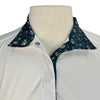 Essex Classics 'Talent Yarn' Long Sleeve Show Shirt in White w/Safari